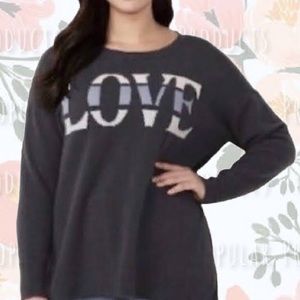 LC Lauren Conrad | Oversized Love Sweater, Ink